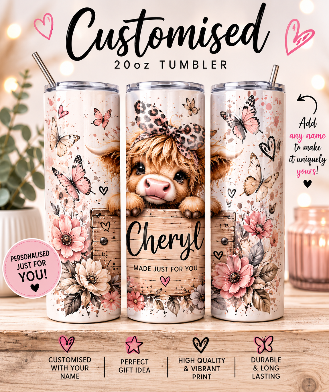 20oz Customised Tumbler