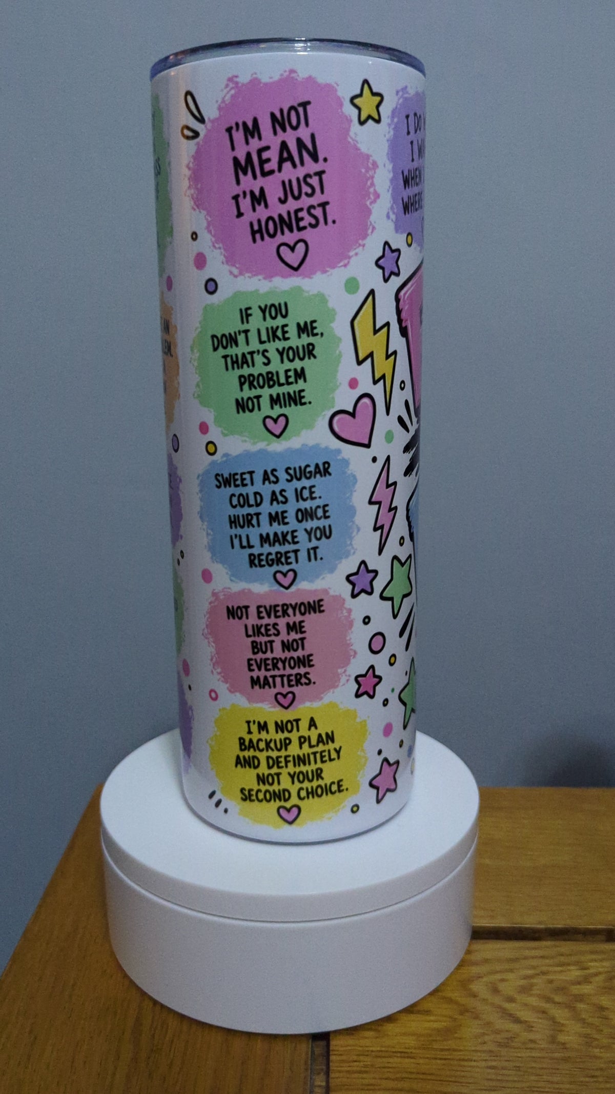 20oz F AROUND + FIND OUT printed tumbler or PRINTED WRAP