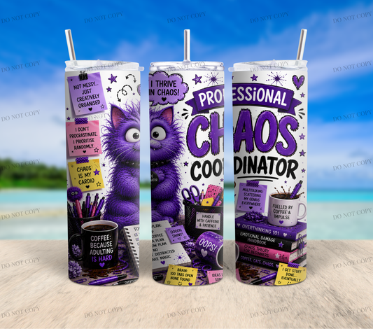 ADHD Chaos Collection | 10 Funny 20oz Tumbler Wrap PNGs + 1 Bonus Design | Digital Download | Sublimation Bundle
