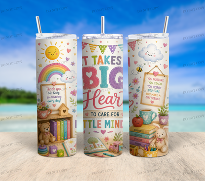 Childminder 20oz Skinny Tumbler Collection | 10 Ready-to-Sell Sublimation Wrap Designs + 1 FREE Bonus Design