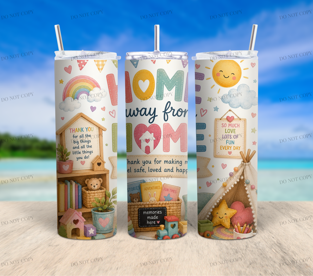 Childminder 20oz Skinny Tumbler Collection | 10 Ready-to-Sell Sublimation Wrap Designs + 1 FREE Bonus Design