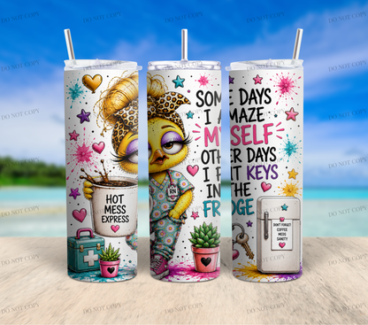 Nurse Duck Collection | 10 Funny & Inspirational 20oz Skinny Tumbler Wrap PNG Bundle | Nurse Sublimation Designs