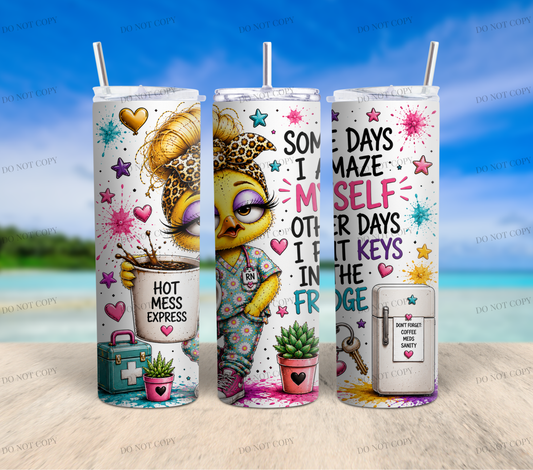 Nurse Duck Collection | 10 Funny & Inspirational 20oz Skinny Tumbler Wrap PNG Bundle | Nurse Sublimation Designs