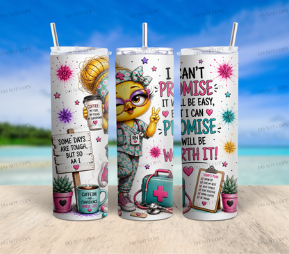 Nurse Duck Collection | 10 Funny & Inspirational 20oz Skinny Tumbler Wrap PNG Bundle | Nurse Sublimation Designs