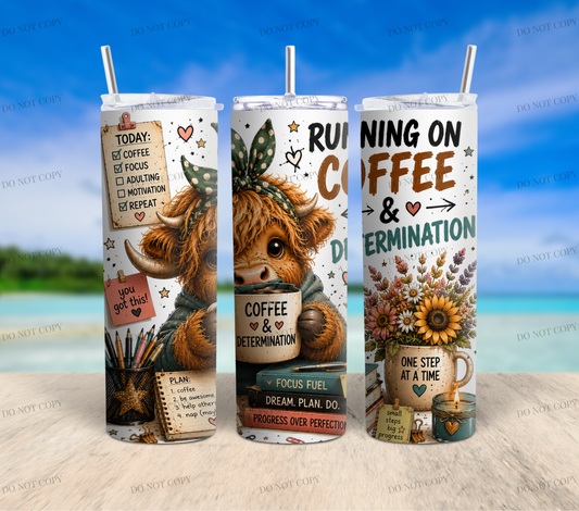 Highland Cow Chaos Collection | 10 Funny Highland Cow PNG Tumbler Wrap Designs | 20oz Sublimation Bundle