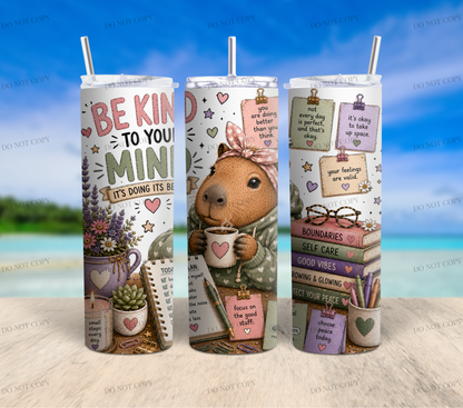 Capybara Calm Club Collection | 12 Cute Capybara PNG Tumbler Wrap Designs | 20oz Sublimation Bundle | 300 DPI Digital Download