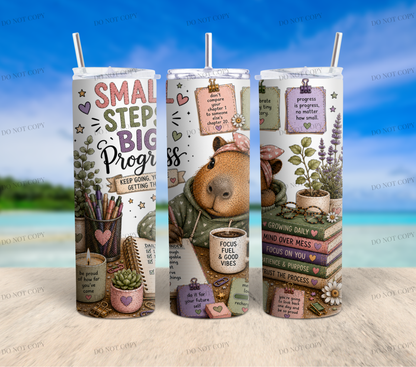 Capybara Calm Club Collection | 12 Cute Capybara PNG Tumbler Wrap Designs | 20oz Sublimation Bundle | 300 DPI Digital Download
