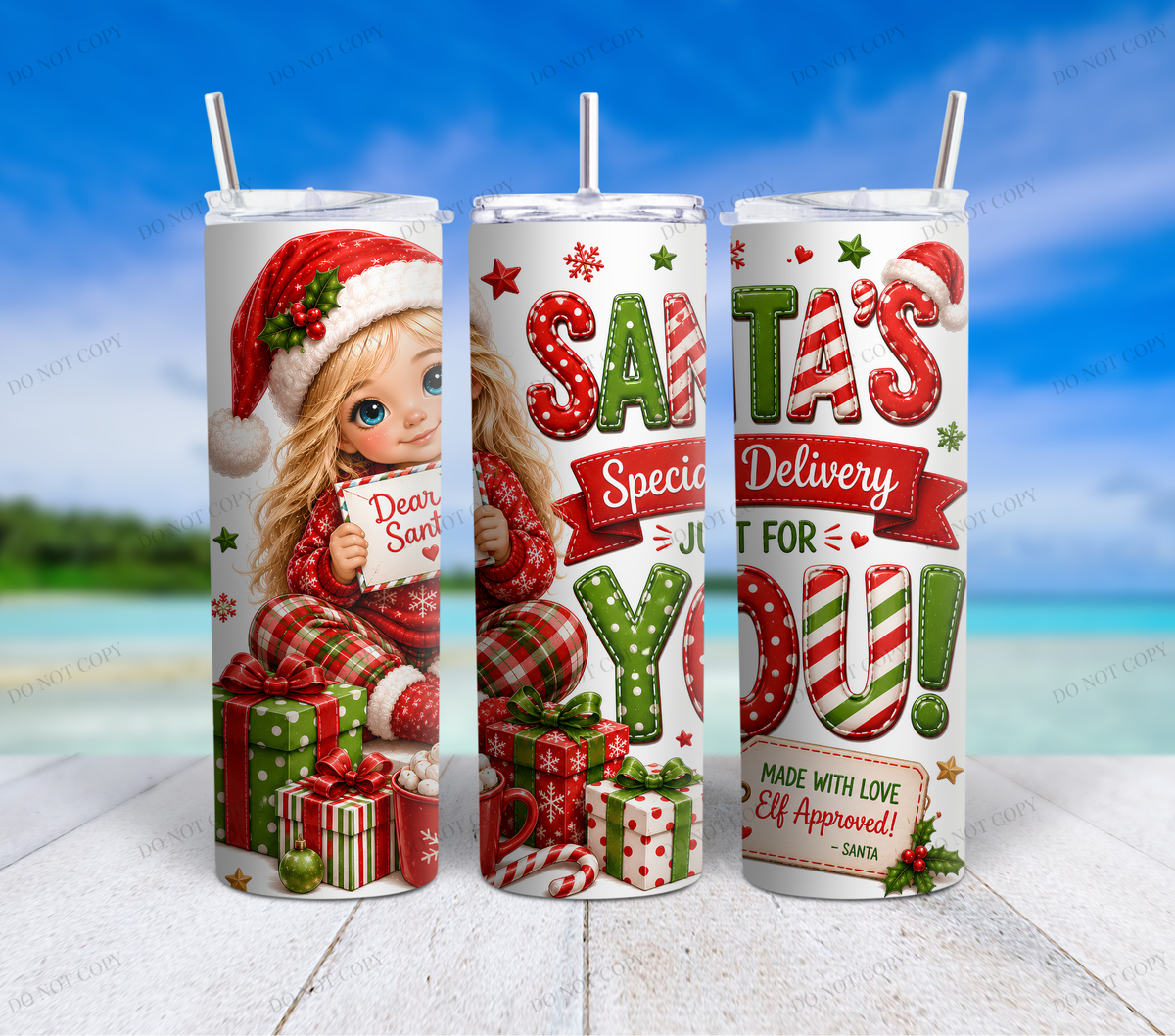Special Delivery Christmas Tumbler Wrap Collection – 6 Digital Designs
