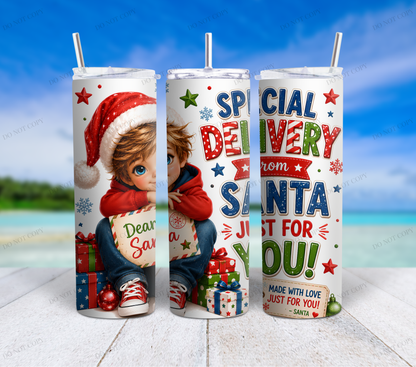 Special Delivery Christmas Tumbler Wrap Collection – 6 Digital Designs