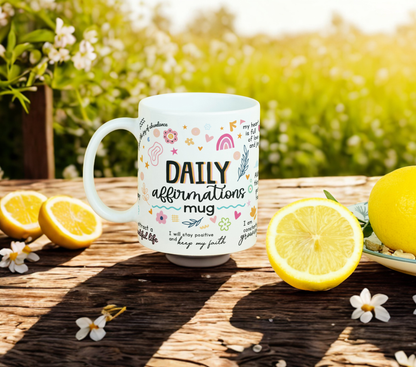 Daily Affirmations MUG SUBLIMATION PRINT