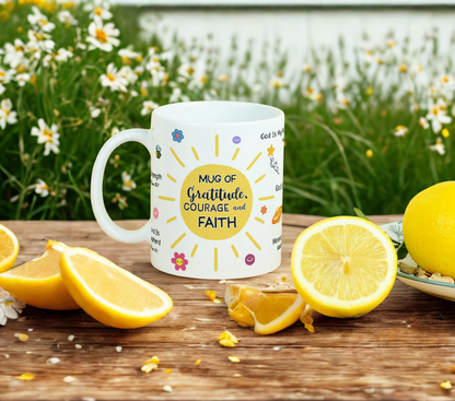 Courage & Faith MUG SUBLIMATION PRINT