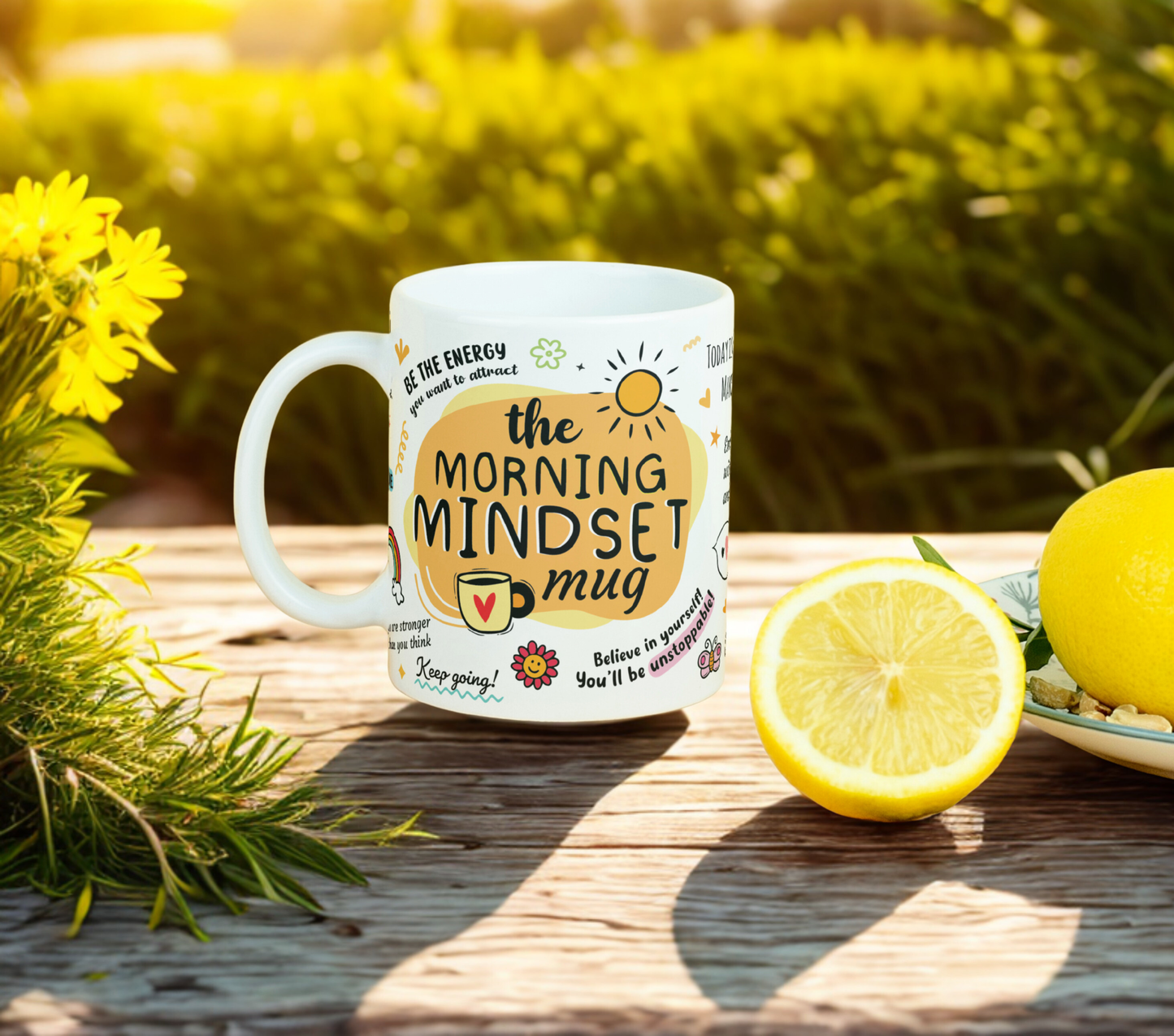 Morning Mindset 11oz Mug Sublimation print