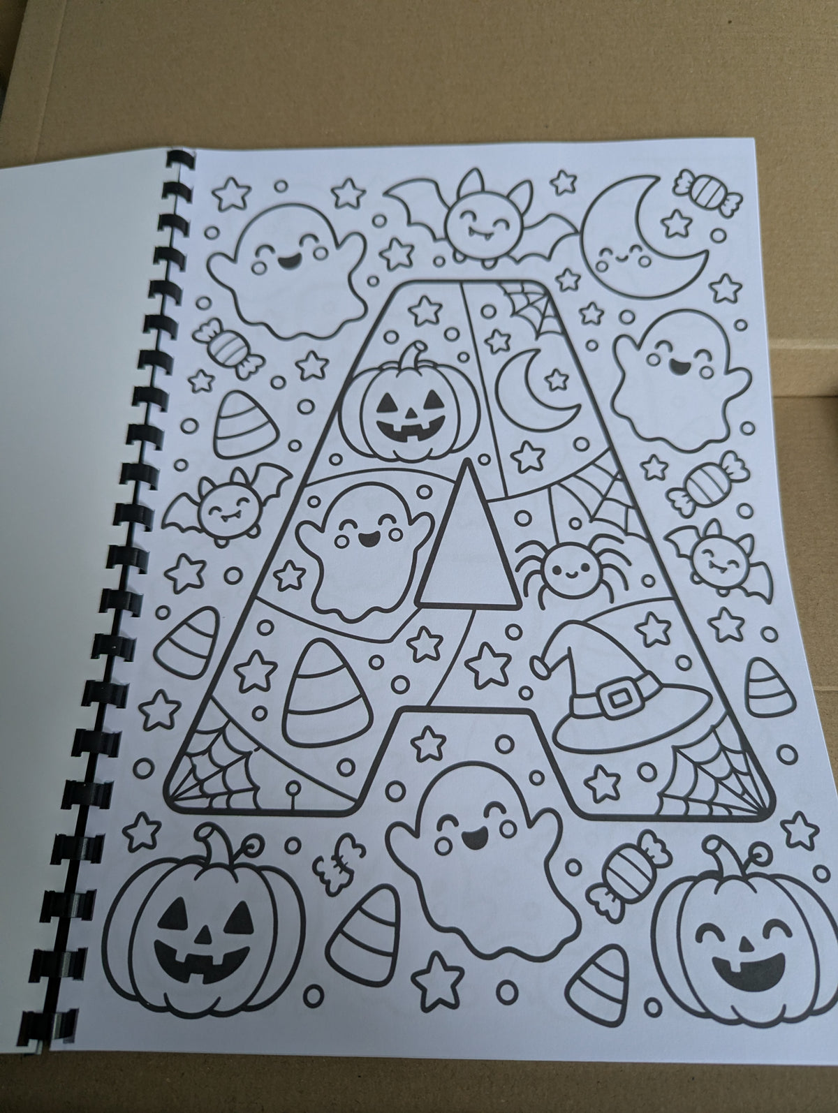 Halloween Alphabet Colouring Book