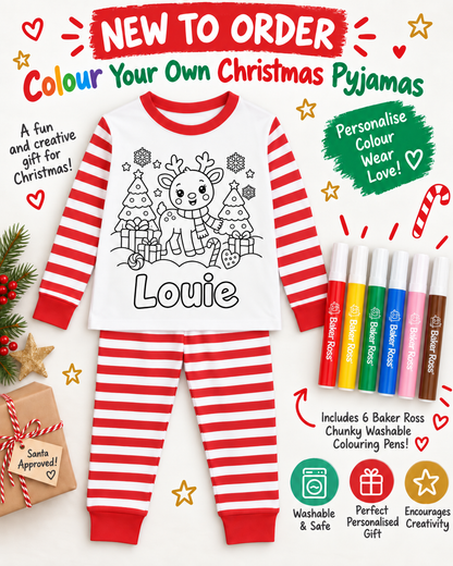 COLOUR YOUR OWN CHRISTMAS PYJAMAS