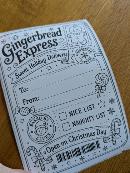 North Pole Christmas Parcel Labels – Set of 10