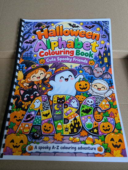 Halloween Alphabet Colouring Book