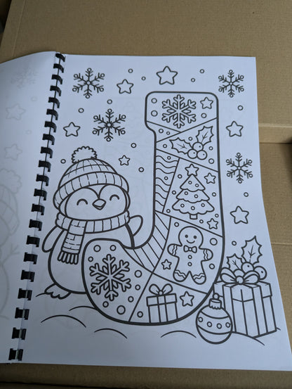 Christmas Alphabet Colouring Book