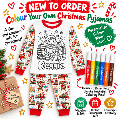 COLOUR YOUR OWN CHRISTMAS PYJAMAS