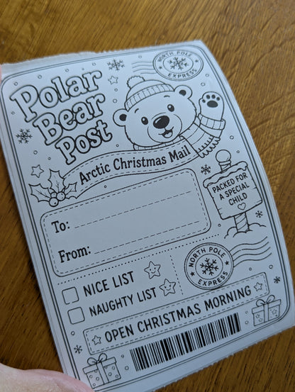 North Pole Christmas Parcel Labels – Set of 10