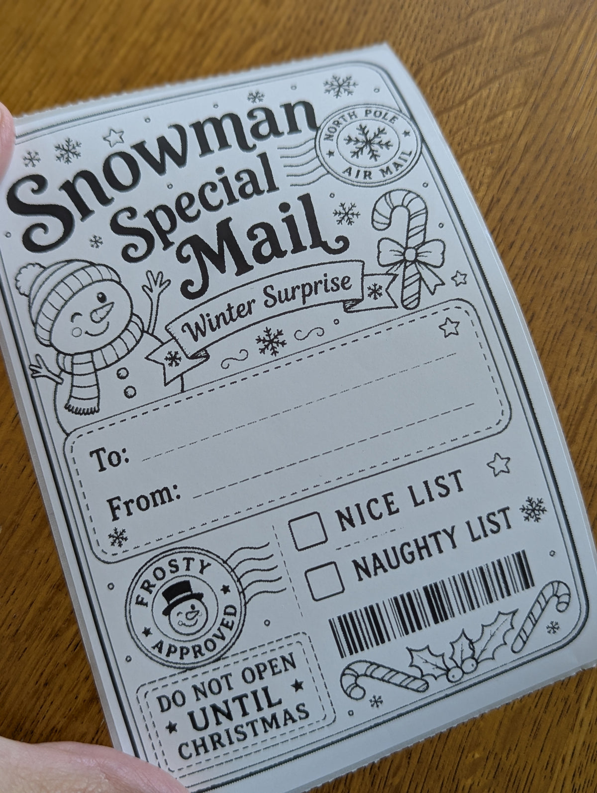 North Pole Christmas Parcel Labels – Set of 10