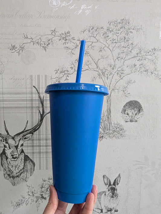 24oz Dark Blue Cold cup