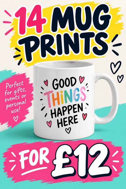 Mystery sublimation mug prints bundle