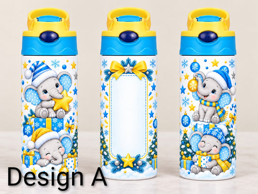 Christmas Personalised 12oz kids sippy cup tumbler