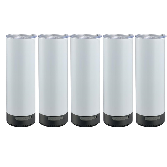 20oz Black Sublimation Speaker Tumblers