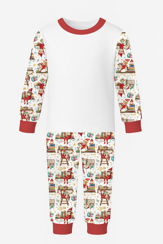BLANK CHEST ELF PYJAMAS
