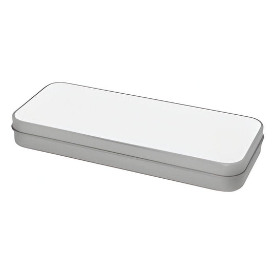 Silver Sublimation pencil case tin
