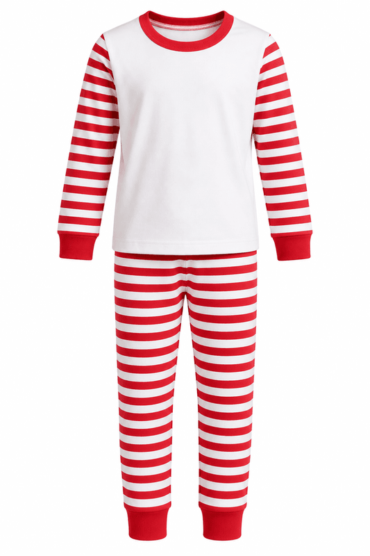 RED STRIPED BLANK PYJAMAS