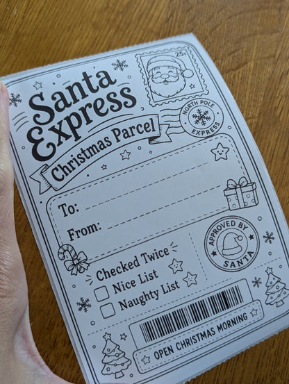 North Pole Christmas Parcel Labels – Set of 10