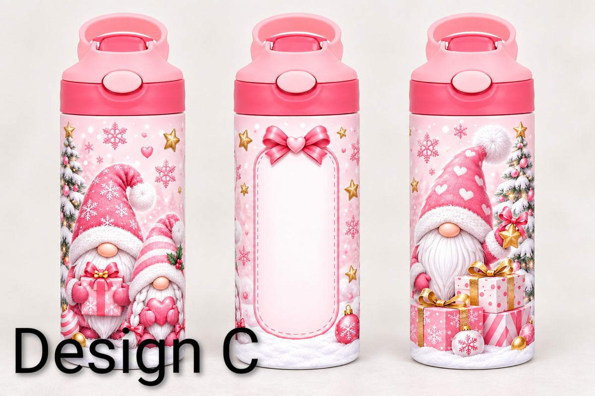 Christmas Personalised 12oz kids sippy cup tumbler