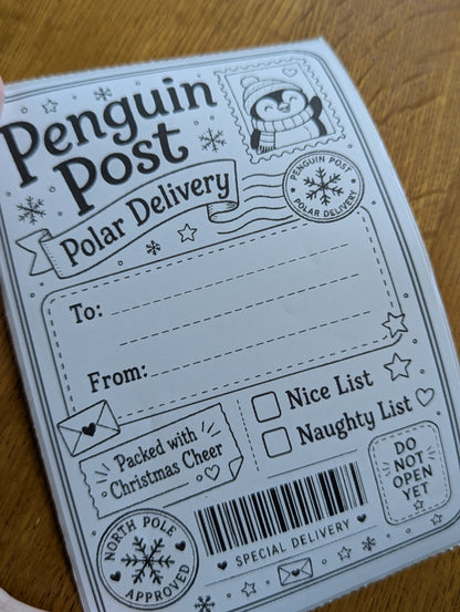 North Pole Christmas Parcel Labels – Set of 10