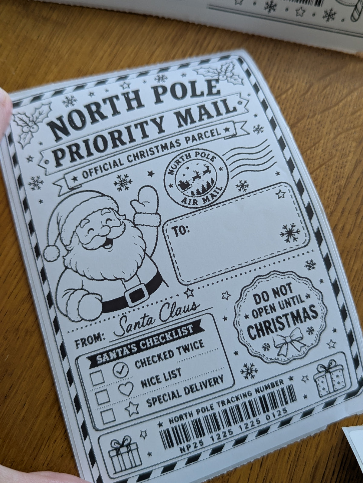 North Pole Christmas Parcel Labels – Set of 10