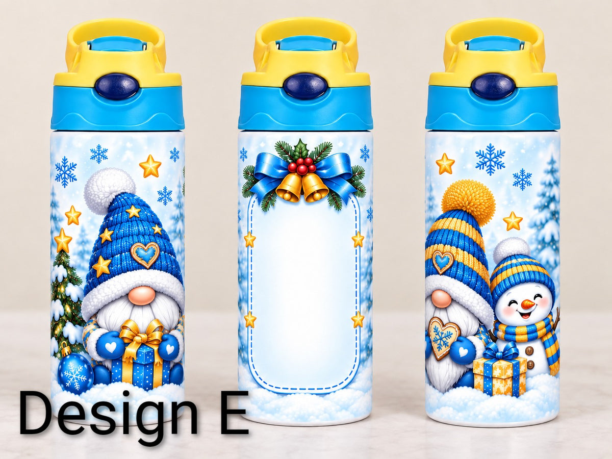 Christmas Personalised 12oz kids sippy cup tumbler