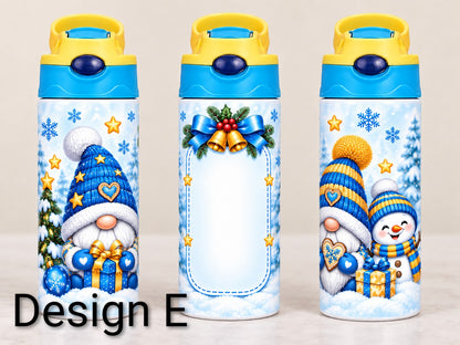 Christmas Personalised 12oz kids sippy cup tumbler