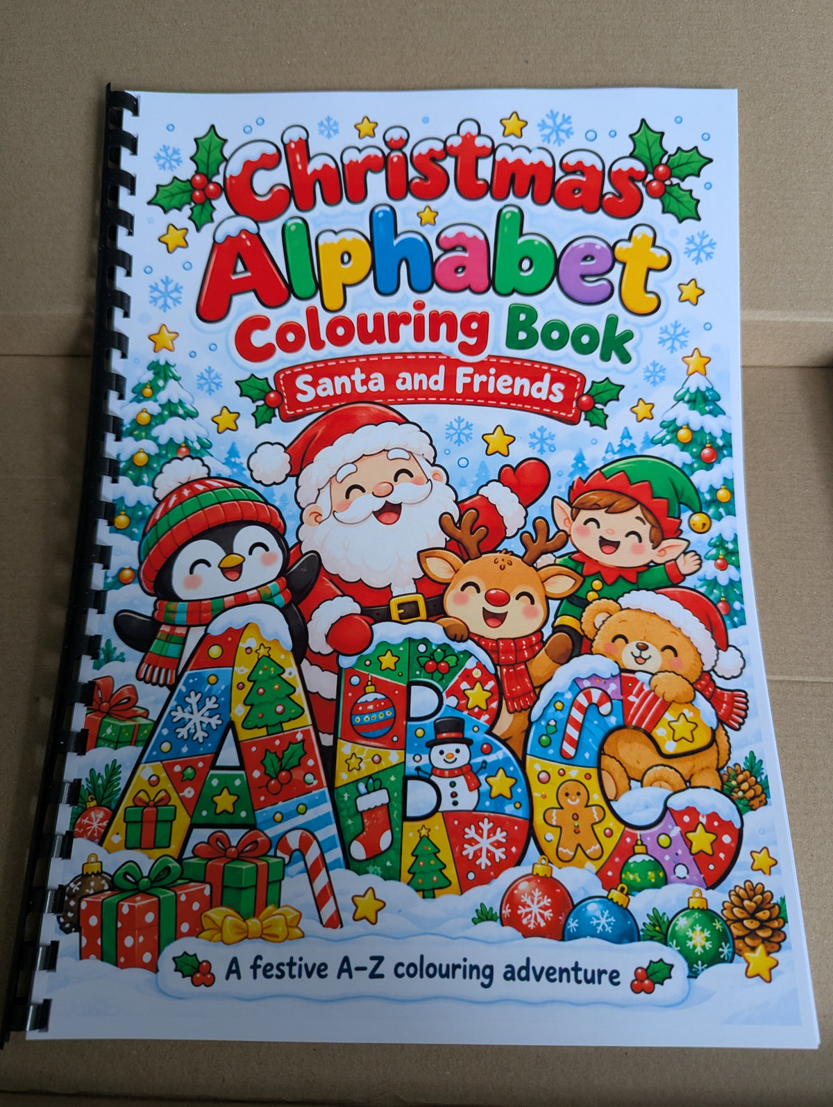 Christmas Alphabet Colouring Book